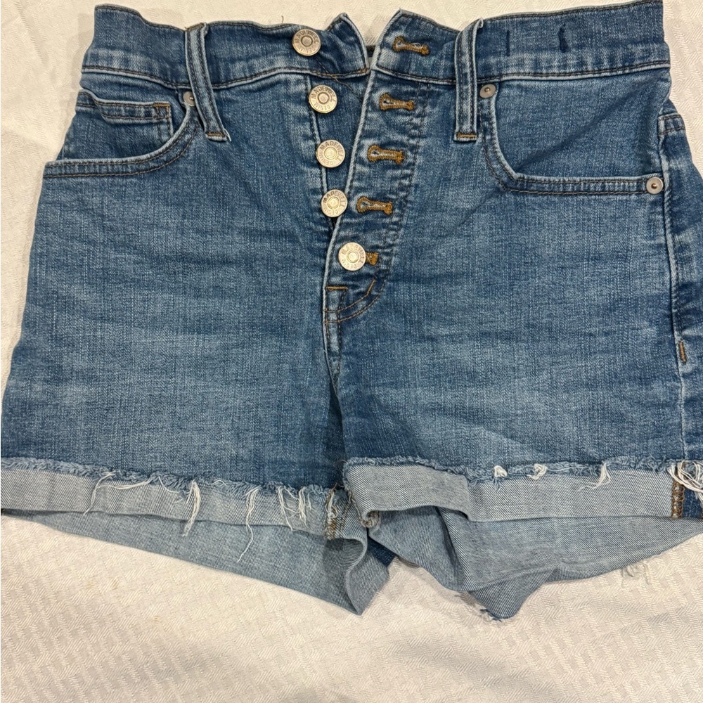 Madewell High-Rise Jean Short Shorts – Size 24 | Burleson Wash Blue Denim
